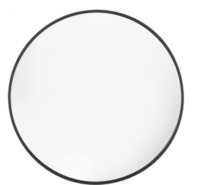 lot 2155 image: Aluminum Round Mirror - 24 inch