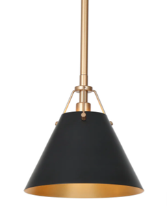 lot 2079 image: Hebe 1-Light Cone Pendant Light -Metal Shade