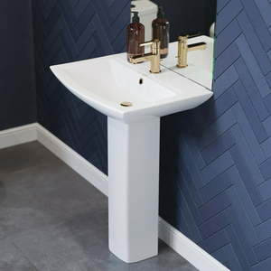 lot 2327 image: Sublime Pedestal&nbsp  Sink Basin Not Included