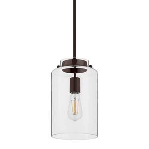 lot 2342 image: Hampton Bay Mullins 675 In 1-Light Oil Rubbed Bronze Mini Pendant Hanging Light Kitchen Pendant Lighting