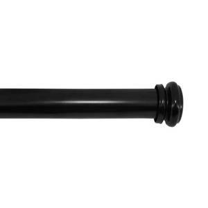 lot 2381 image: Home Decorators Collection 72 In - 144 In Mix And Match Telescoping 1 In Single Curtain Rod In Matte Black