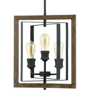 lot 2359 image: Home Decorators Collection Palermo Grove 3-Light Pendant