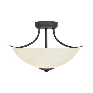 lot 2394 image: Designers Fountain Montego Semi Flush Oil Rubbed Bronze - 96911-Orb