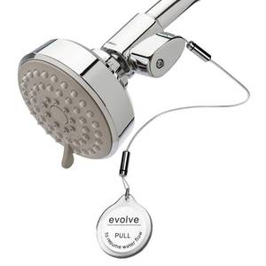 lot 2410 image: Evolve Showerheads 3 Spray 15 Gpm Showerhead With Ladybug Showerstart Tsv Technology