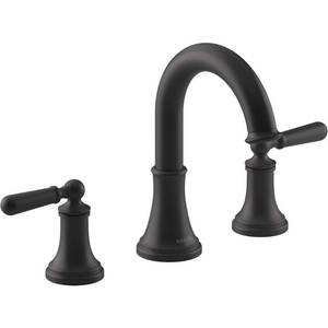 lot 2422 image: Kohler Capilano 8 In Widespread Double Handle Bathroom Faucet In Matte Black