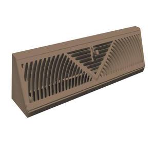 lot 2685 image: TruAire 18 In Steel Brown Baseboard Diffuser Supply&nbsp