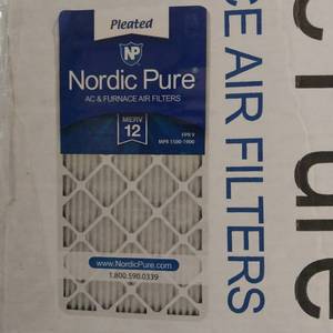 lot 2696 image: Nordic Plus AC-Furnace Air Filters