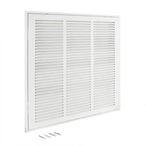 lot 2707 image: Ez-Flo&nbsp Return Air Filter Grille 18 Inch X 18 Inch Opening White