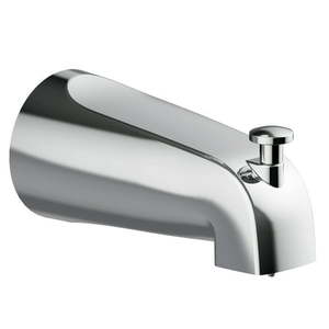 lot 2726 image: Design House Slip-On Tub Diverter Spout In Polished Chrome