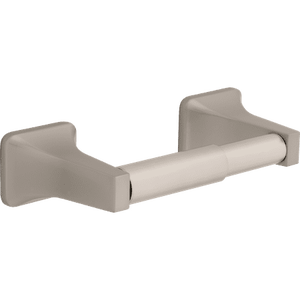 lot 2519 image: Futura Double Post Toilet Paper Holder In Satin Nickel
