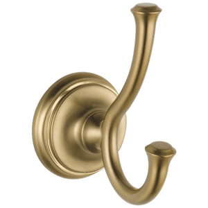 lot 2570 image: Delta Cassidy Double Robe Hook Champagne Bronze