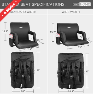 lot 2562 image: VivoHome Portable Stadium Chair