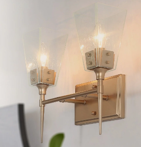 lot 2351 image: Tapered Spike Vanity Light