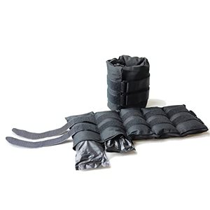 lot 7005 image: CAP Barbell HHA-CB020A1 20-Pound Pair Adjustable Ankle Weights, Black