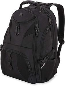 lot 7025 image: SwissGear 1900 Scansmart TSA 17-Inch Laptop Backpack, Black