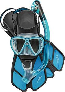 lot 7048 image: Cressi Bonete Pro Dry Set, Translucent Aquamarine, SM