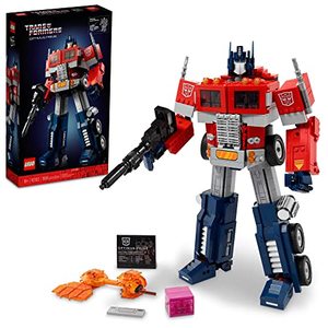 lot 7058 image: LEGO Optimus Prime 10302 Building Set for Adults Build a Collectible Model of a Transformers Legend (1,508 Pieces), 11.1 x 18.9 x 3.58 inches