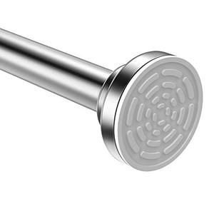 lot 7081 image: TEECK Shower Curtain Rod, 48-85 Inch Adjustable Tension Spring, Shower Curtain Rod Tension, Premium Stainless Steel, Anti-Slip, No Driling, No Rust, for Bathroom,Silver,Easy to use