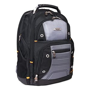 lot 7086 image: Targus Drifter II Backpack Design for Business Professional Commuter with Large Compartments, Durable Water Resistant, Hidden Zip Pocket, Protective Sleeve fits 17-Inch Laptop, BlackGray (TSB239US)