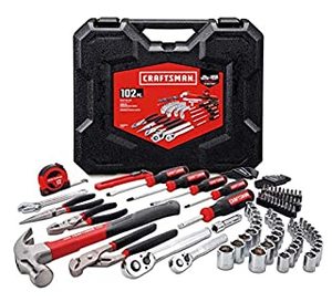 lot 7093 image: CRAFTSMAN Home Tool Kit  Mechanics Tools Kit, 102-Piece (CMMT99448) (B07RN2RMHY)