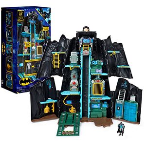 lot 7099 image: DC Comics Batman, Bat-Tech Batcave, Giant Transforming Playset with Exclusive 4�� Batman Figure and Accessories, Kids Toys for Boys Aged 4 and Up