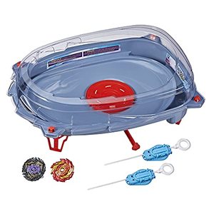 lot 7115 image: BEYBLADE Burst Surge Speedstorm Motor Strike Battle Set -- Battle Game playset with Motorized Stadium, 2 Battling Top Toys and 2 Launchers