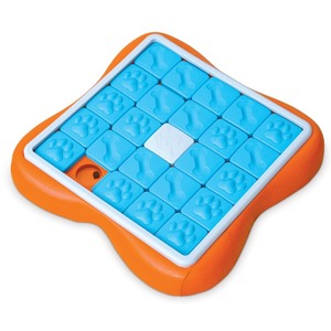 lot 7123 image: Nina Ottosson by Outward Hound Challenge Slider Interactive Treat Puzzle Dog Toy, Advanced (B087DP178W)