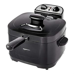 lot 7125 image: Amazon Basics 2 Liter Electric Deep Fryer, Black
