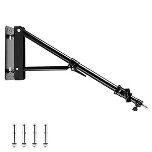 lot 7131 image: Selens Wall Mount Boom Arm with Triangle Base, Max Length 51inches130cm Adjustable Camera Mount Up to 4.26ft for Photography Studio Video Strobe Flash, Ring Light, Softbox, Umbrella Reflector etc.