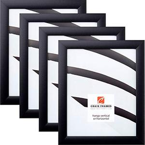 lot 7529 image: Craig Frames 1WB3BK 18 x 24 Inch Picture Frame, Black, Set of 4