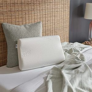 lot 7553 image: Tempur-Pedic TEMPUR-Ergo Neck Pillow Firm Support, Medium Profile, White