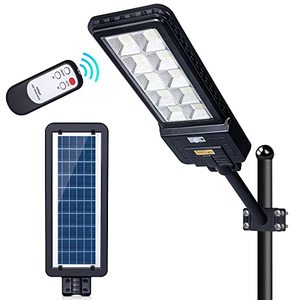 lot 7570 image: 500W Solar Street Lights Outdoor 45000 Lumens Long-Lasting Battery Dusk to Dawn Solar Powered Waterproof IP65 Motion Sensor Solar Street Light for Garden, Yard, Parking Lot, Garage