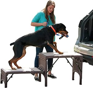 lot 7572 image: Pet Gear Free Standing Pet Ramp for Cats and Dogs, No Assembly Required, Easy Fold for Storage or Travel, Portable, Available in 6 Models