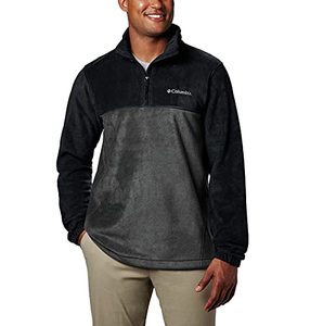 lot 7593 image: Columbia Mens Steens Mountain Half Zip Fleece, BlackGrill, X-Large