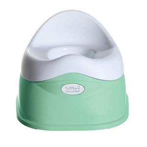 lot 7616 image: Little Chicks Easy-Clean Potty Training Toilet Chair, Built in Splash Guard and Slip Resistant - Model CK055