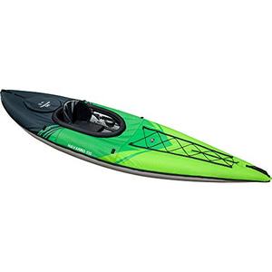 lot 8007 image: AQUAGLIDE Navarro 110 Convertible Inflatable Kayak with Drop Stitch Floor, Green