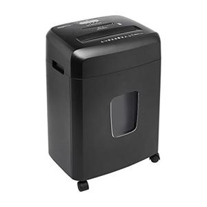 lot 8062 image: Amazon Basics 15-Sheet Cross Cut Paper Shredder and Credit Card CD Shredder with 6 Gallon Bin