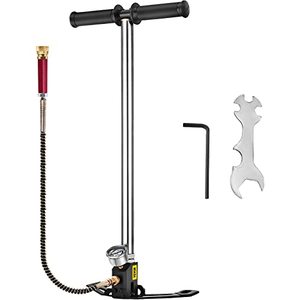 lot 8068 image: BestEquip Airgun PCP Pump 4500PSI High Pressure Hand Pump 3 Stage Pump Chamber PCP Air Pump