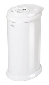 lot 8091 image: Ubbi Steel Odor Locking, No Special Bag Required Money Saving, Awards-Winning, Modern Design, Registry Must-Have Diaper Pail, White