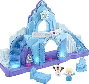 lot 8115 image: Disney Frozen Toys, Fisher-Price Little People Toddler Playset with Elsa & Olaf Toys Lights & Music, Elsa��s Ice Palace, Frustration-Free Packaging