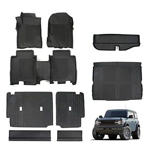 lot 8116 image: SongKai Trunk Mat Floor Mats Cargo Liner Back Seat Cover Compatible with 2021 2022 2023 Ford Bronco Accessories 4 Door(9 Pcs - Floor MatsBack Seat CoverCargo LinerTrunk Mat)