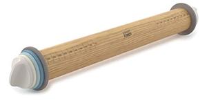lot 8140 image: Joseph Joseph Adjustable Rolling Pin with Removable Rings, 13.6 x 1.75 x 1.75, Blue