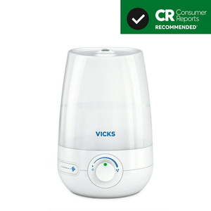 lot 8279 image: Vicks 1 Gallon Filter Free Cool Mist Ultrasonic Humidifier VUL545 White
