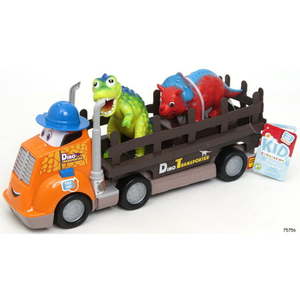 lot 8288 image: Kid Connection Dinosaur Hauler Play Set 3Pieces