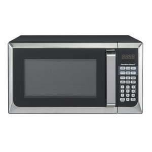 lot 8290 image: Hamilton Beach 0.9 Cu. Ft. Stainless Steel Countertop Microwave Oven