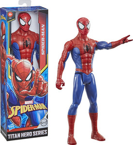 lot 8291 image: Marvel Spider-Man Titan Hero Series 12 Action Figure With a Spider-Man hooded towel
