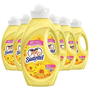 lot 8303 image: 6 Pack, SUAVITEL Fabric Softener, Morning Sun, 276 Loads Total, Laundry Supplies, Long Lasting, 46 Oz Bottle (Pack of 6) (US06521A) (B08KY7N9XW)
