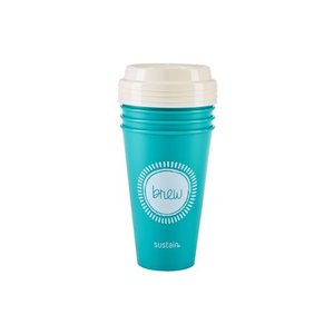 lot 8316 image: 4 Pack, Reuse Traveler Tumbler Cups, 16oz