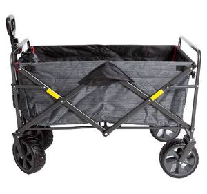lot 1410 image: acSports XL Heavy Duty Collapsible Outdoor Folding Wagon Camping Gear Grocery Cart Portable Lightweight Utility Cart Adjustable Rolling Cart All Terrain Sports Wagon Beach Wagon