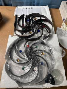 lot 1417 image: Solar Wind Spinner Improved 360 Degrees Swivel yard Decoration